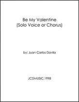 Be My Valentine piano sheet music cover